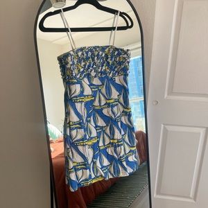 Lilly Pulitzer sailboat print mini dress